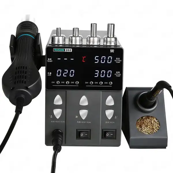 53720220228114548-1.webp هیتر هویه سوگون مدل Hot Air And Soldering Iron SUGON 202 - Image 1