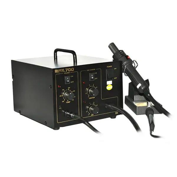 76876878-1.webp هیتر و هویه کوئیک مدل QUICK 700 Hot Air And Soldering Iron - Image 1