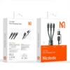 کابل تبدیل USB به USB-C /لایتنینگ /MicroUSB مک دودو مدل Mcdodo 3in2 PD CA-8880 - Image 6