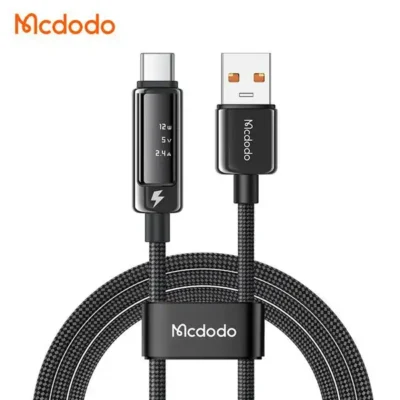 کابل شارژ USB به تایپ سی نمایشگر دیجیتال طول 1.2متر مک دودو مدل Mcdodo CA-8870