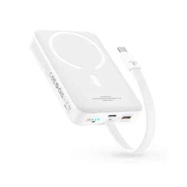 پاوربانک 10000 هزار 30 وات بیسوس مدل Baseus Magnetic With Built-in USB-C Cable - Image 7