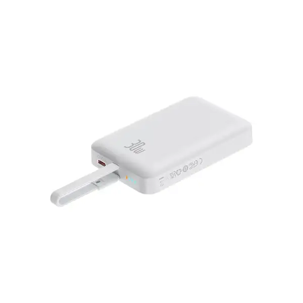 پاوربانک 10000 هزار 30 وات بیسوس مدل Baseus Magnetic With Built-in USB-C Cable - Image 9