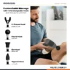 ماساژور تفنگی پرودو مدل Porodo Lifestyle EaseOn Handheld Massager - Image 3