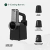 سالاد ساز گرین لاین مدل Green Lion Salad Maker Slicing, Chopping, Shredding GNSL40MKRBK - Image 3