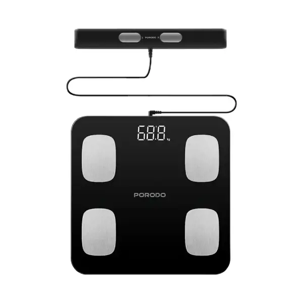 New-Project-2-11.webp ترازو هوشمند دیجیتال پرودو مدل Porodo Lifestyle Precise Analysis Smart Scale - Image 1
