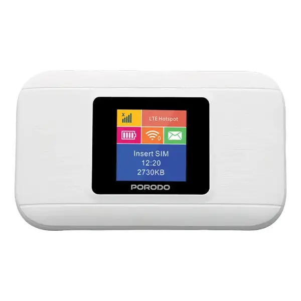 New-Project-2-6.webp مودم شارژی همراه LTE 4G پرودو مدل Porodo Nexfi 3000mAh Portable WiFi Router - Image 1