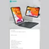 کاور کیبورددار مگنتی آیپد 10.9 و 11 اینچ کوتسی مدل COTECi Magnetice Sphit Keyboard Lither Case Ipad 10.9/11 64008 - Image 5
