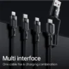 کابل تبدیل USB به USB-C /لایتنینگ /MicroUSB مک دودو مدل Mcdodo 3in2 PD CA-8880 - Image 4