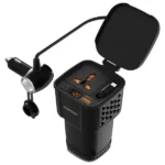 اینورتر برق خودرو پرودو 200 وات مدل Porodo DriveStation 200W Car Power Inverter