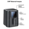 هواپز 6 لیتر یسیدو مدل Yesido Touch Air Fryer EC35 - Image 2