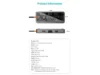 هاب 10پورت Type-C کوتسی مدل COTECi 16013 10-in-1 Multifunctional TYPE-C Docking - Image 3