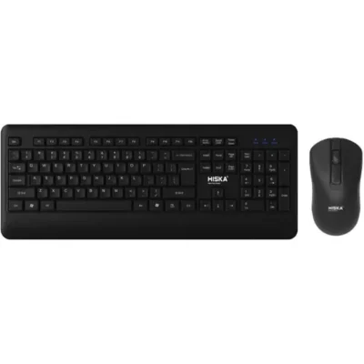 کیبورد و موس اداری و خانگی وایرلس هیسکا مدل Hiska H-MK25