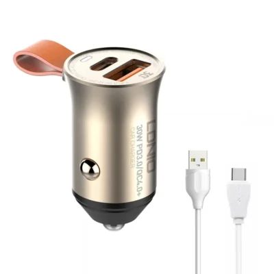 شارژر فندکی ۳۰ وات الدینیو مدل LDNIO C509Q